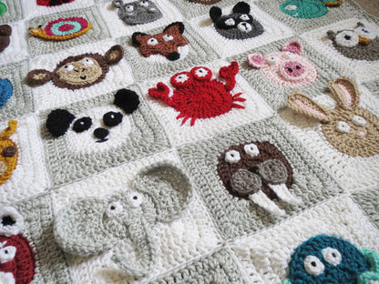 Safari Snuggler Blanket Crochet Pattern