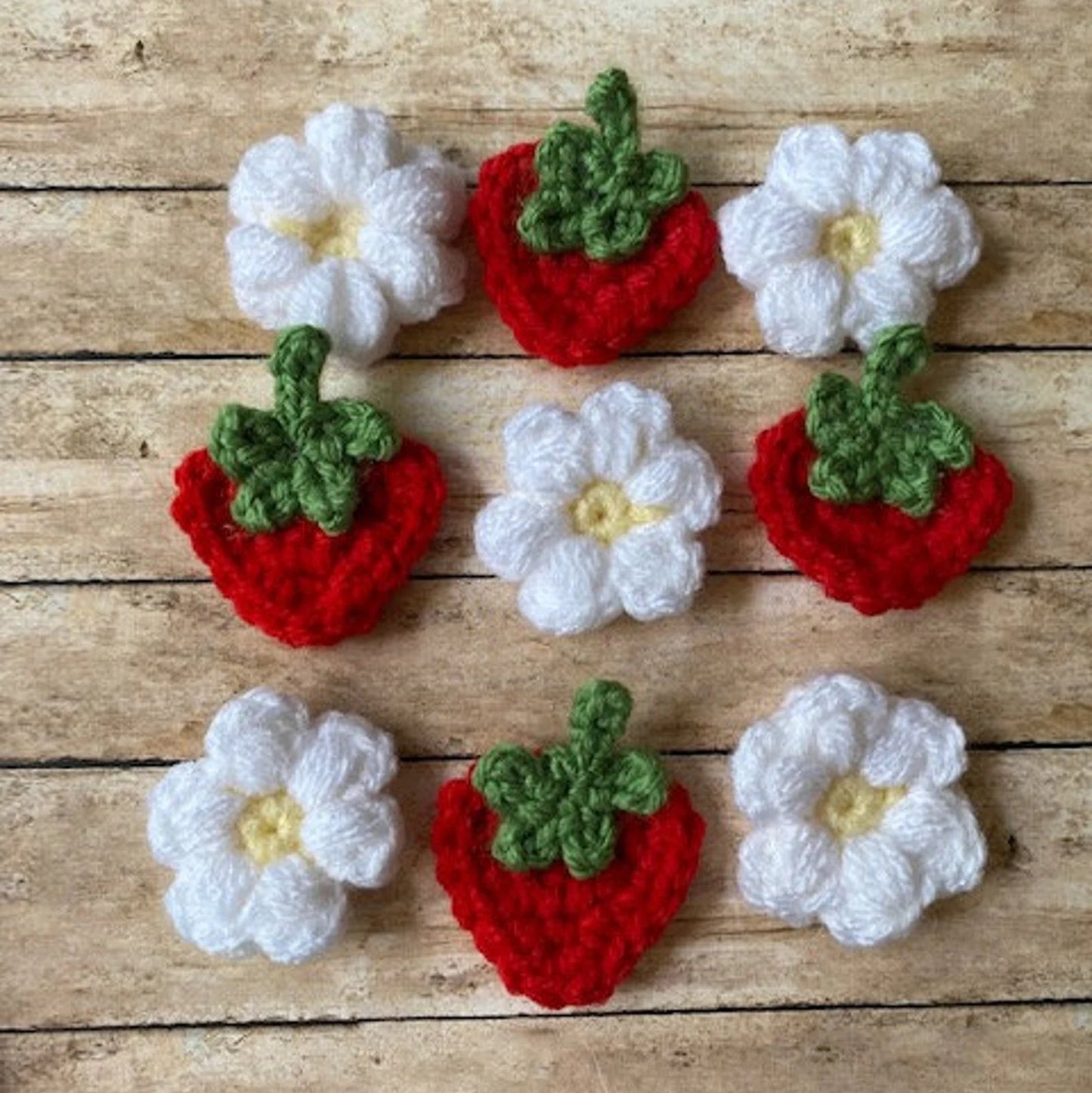 Strawberry Tic-Tac-Toe Crochet Pattern