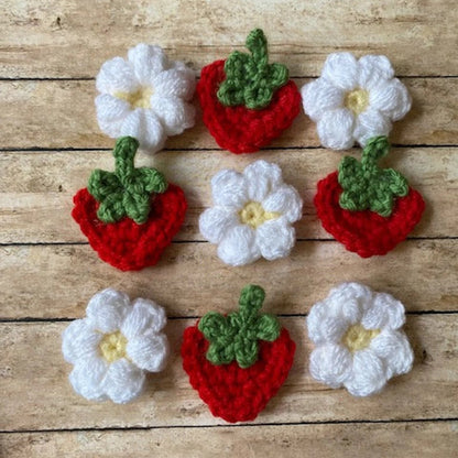 Strawberry Tic-Tac-Toe Crochet Pattern