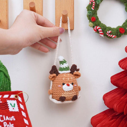 Reindeer on a Swing Crochet Pattern