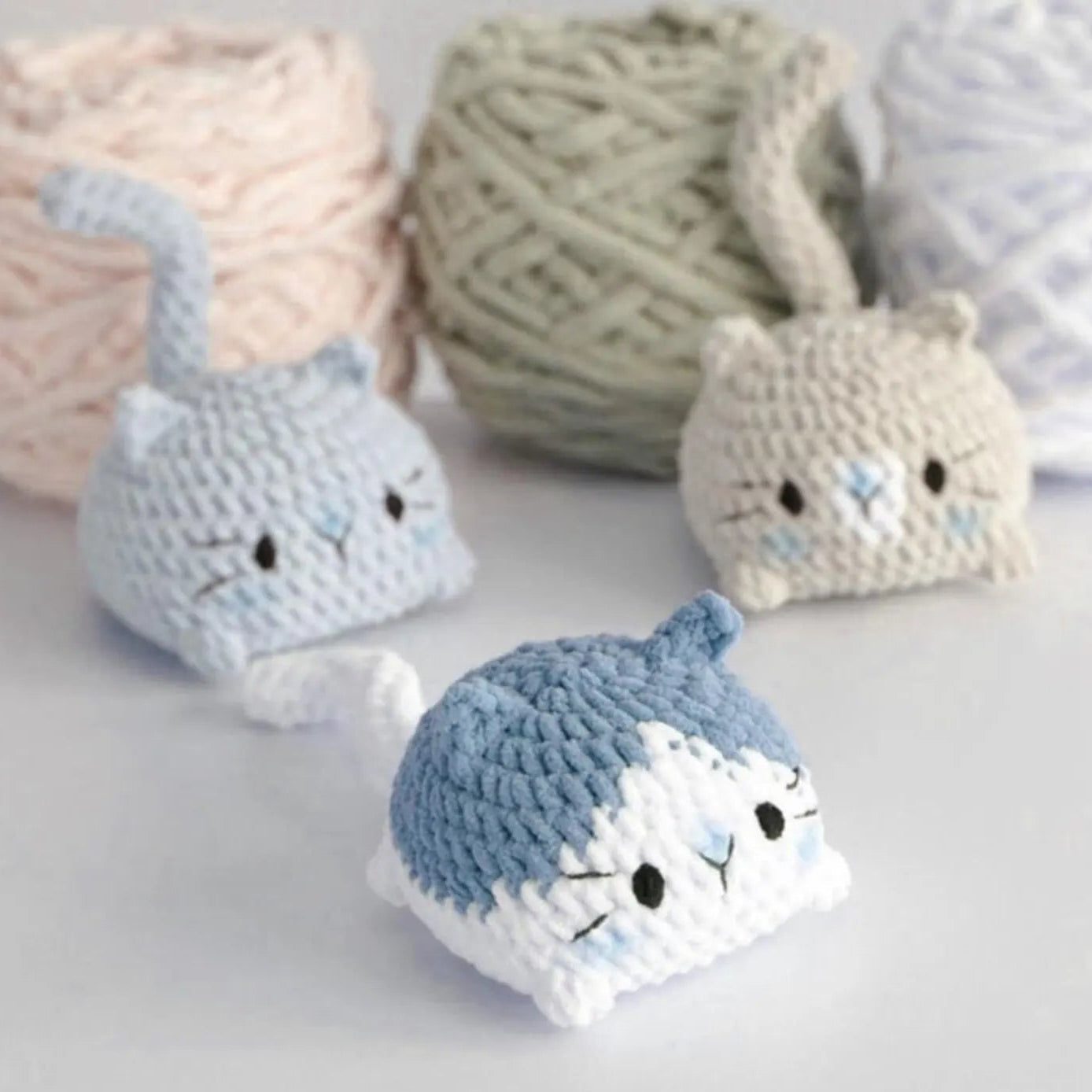 Cat Bun 3 in 1 Crochet Pattern