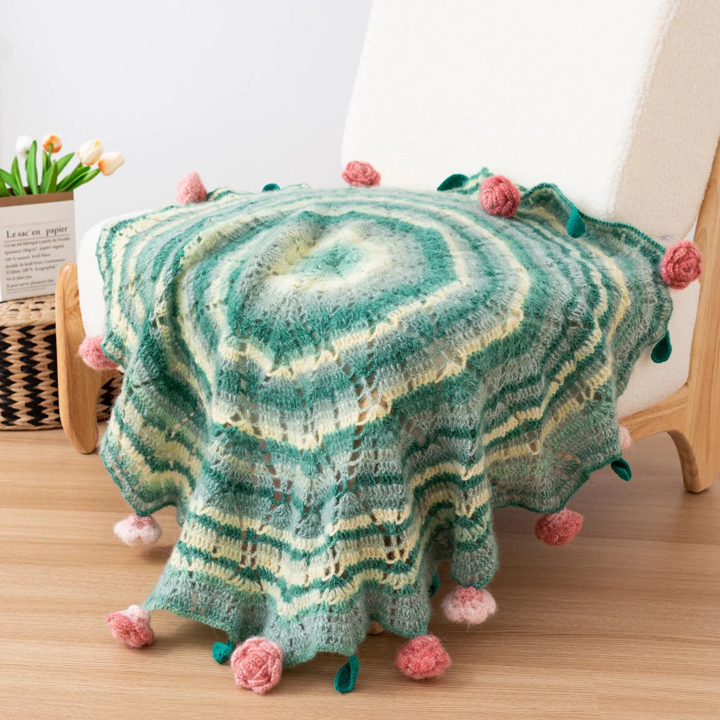 Blossom Heart Blanket Crochet Pattern