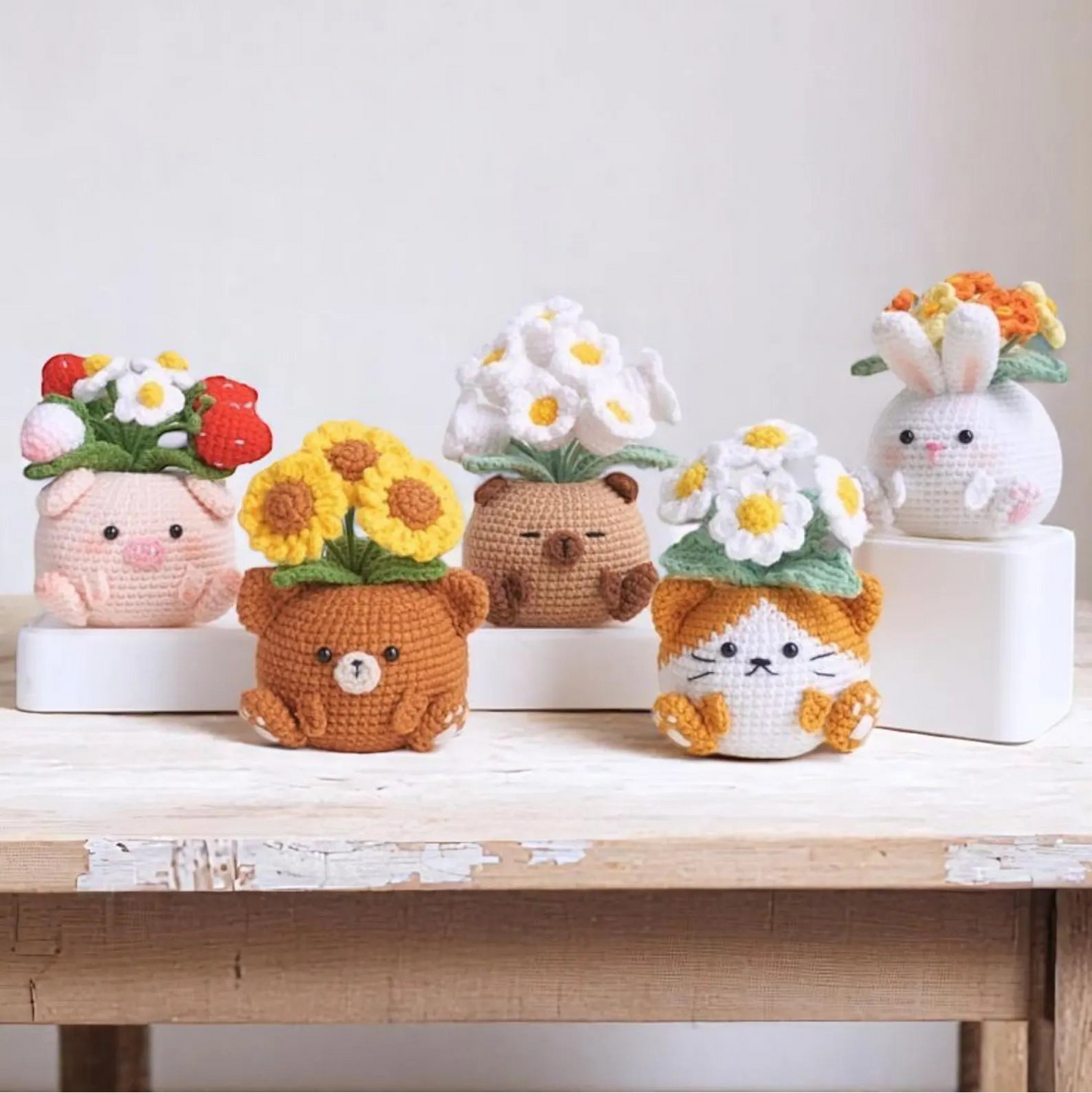 5-in-1 Bloomie Beastie Crochet Pattern