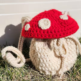 Fairycore Toadstool Bag  Crochet Pattern