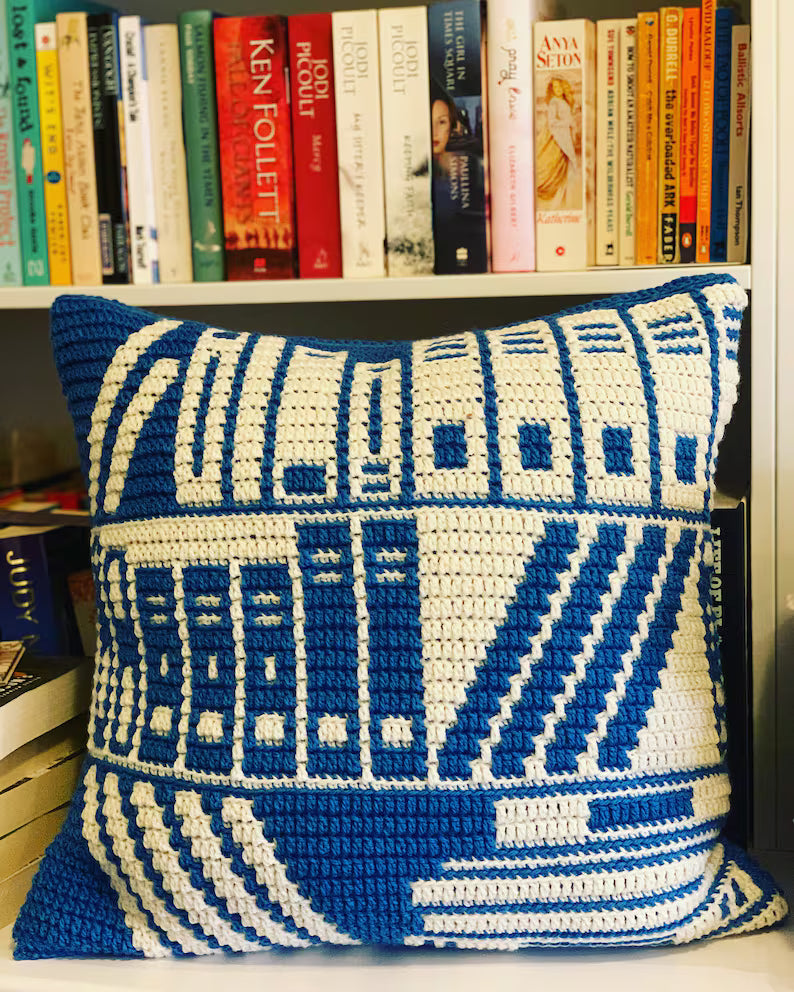 Mosaic Bookcase Crochet Pattern