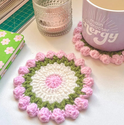 Tulip Coaster Crochet Pattern