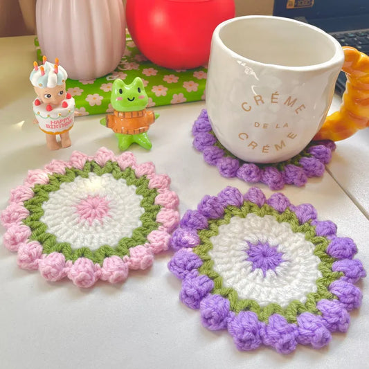 Tulip Coaster Crochet Pattern