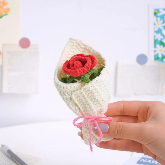 Mini Rose Bouquet Crochet Pattern