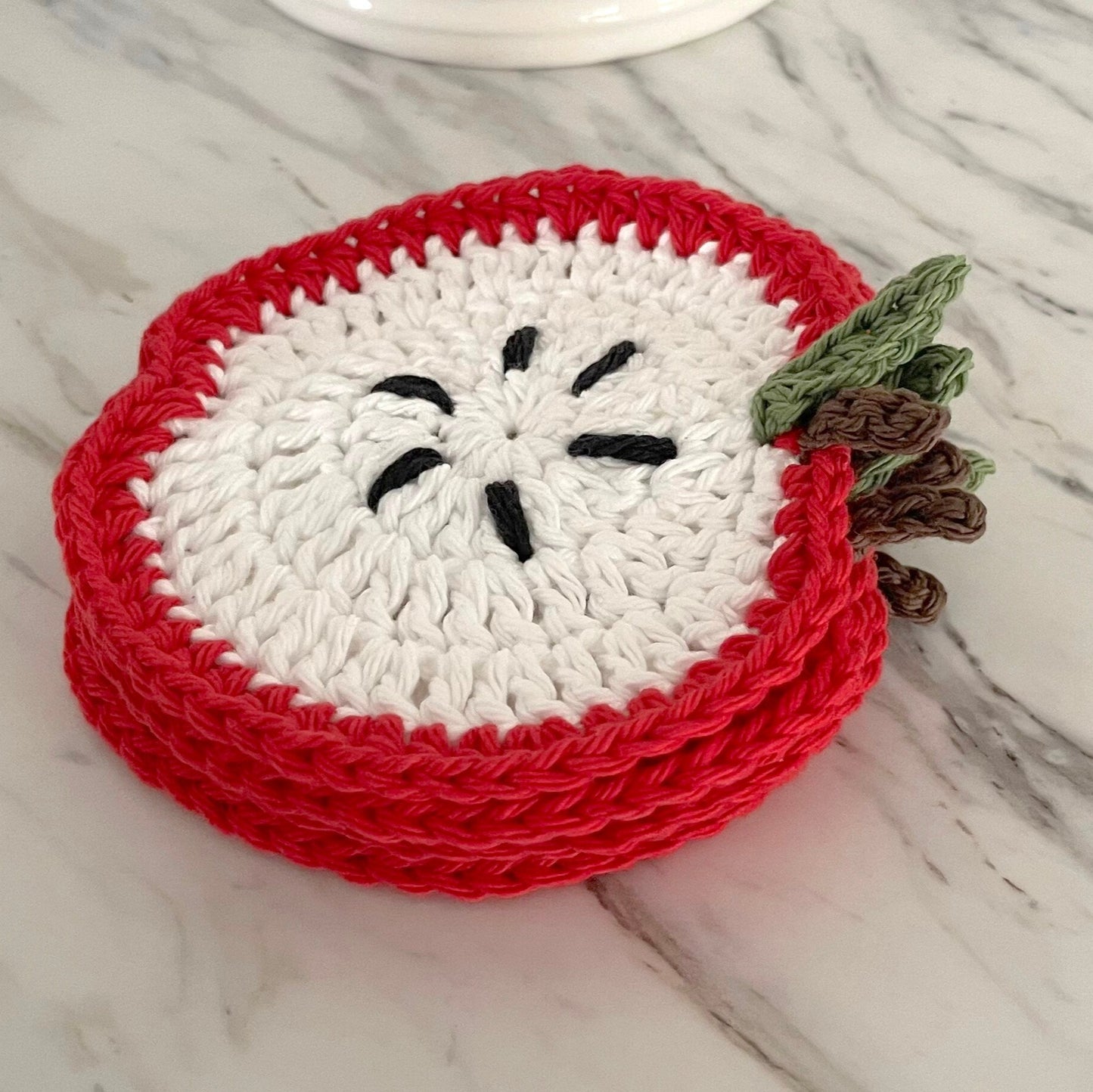 Combo 7 in 1 Fruit coasters crochet pattern