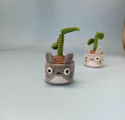 Totoro Flower Pot Crochet Pattern