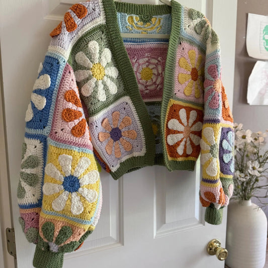 Daisy Cardigan Crochet Pattern