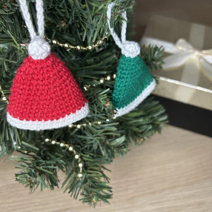 Christmas Hat Ornaments Crochet Pattern
