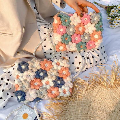 Puff Flower Bag Crochet Pattern