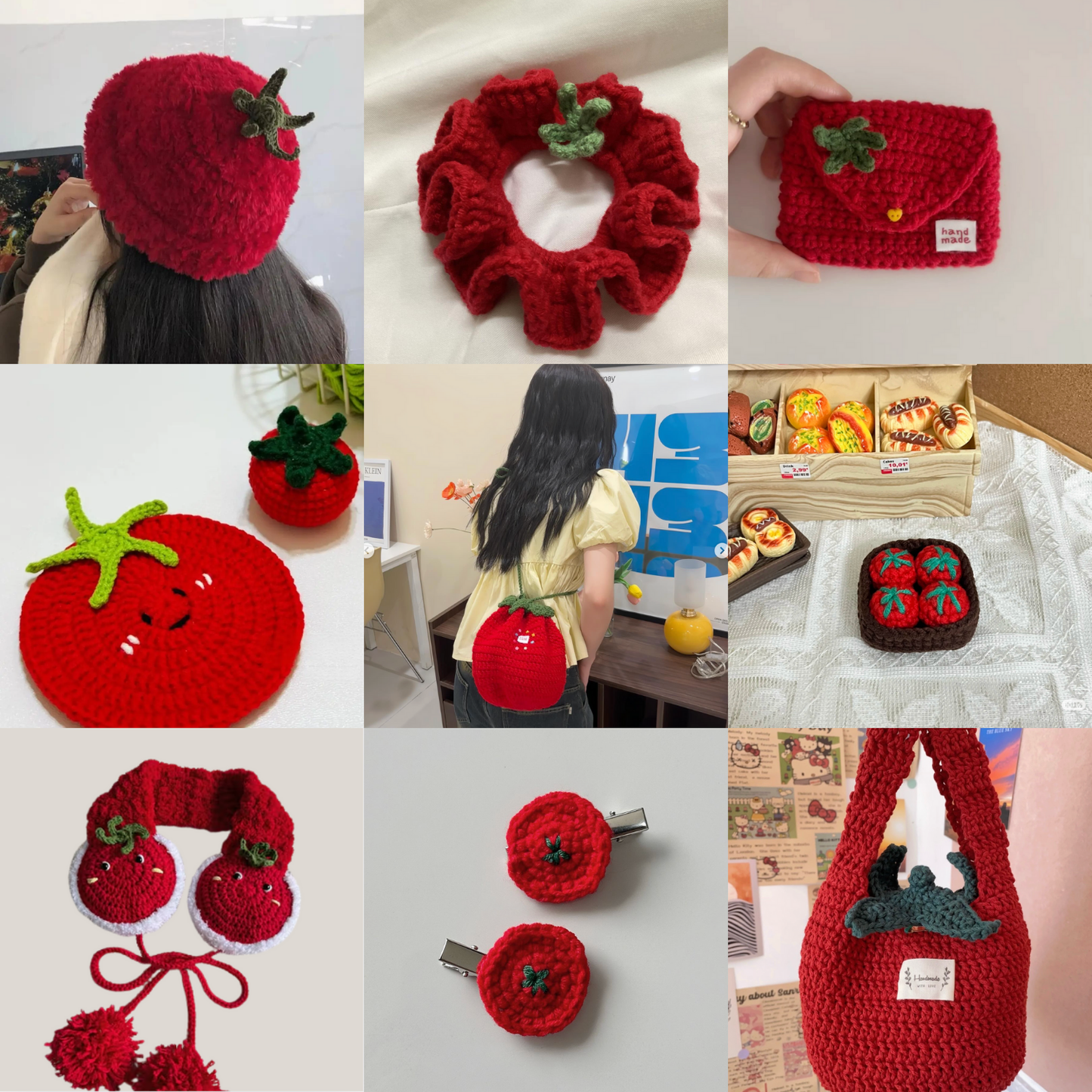 Tomato-Core Accessories Crochet Pattern