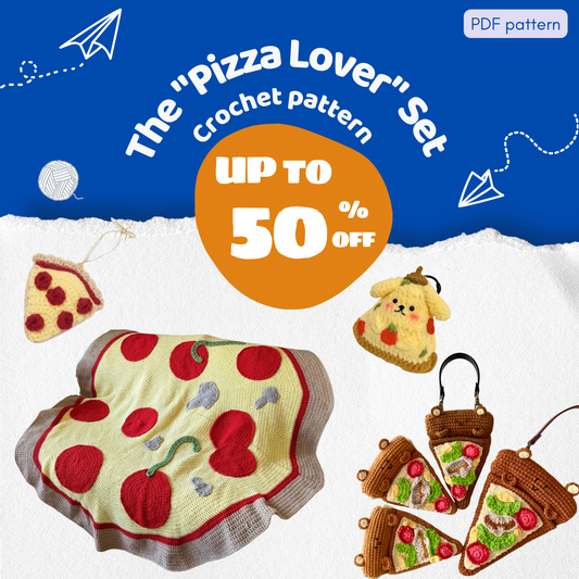 The "Pizza Lover" Set Crochet Pattern