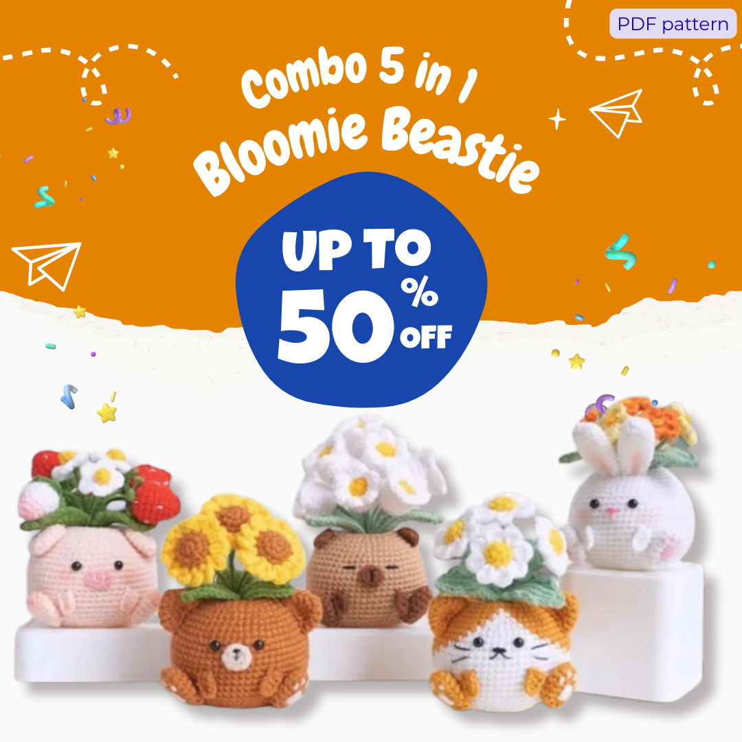 5-in-1 Bloomie Beastie Crochet Pattern
