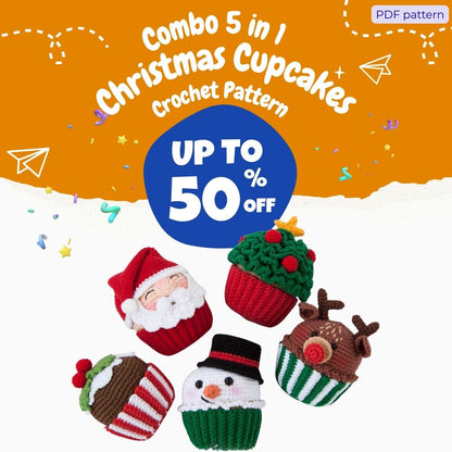 Christmas Cupcakes Crochet Pattern
