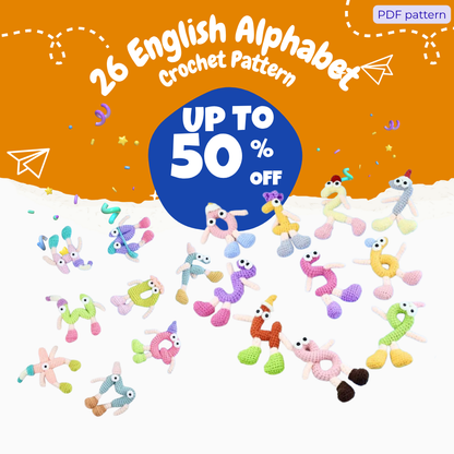 26 English Alphabet Crochet Pattern