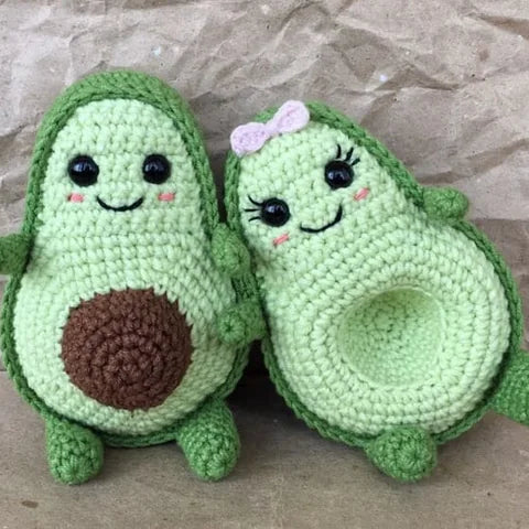 Avocado Amigurumi Crochet Pattern