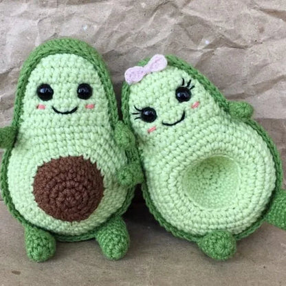 Avocado Amigurumi Crochet Pattern