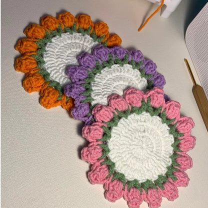 Tulip Coaster Crochet Pattern