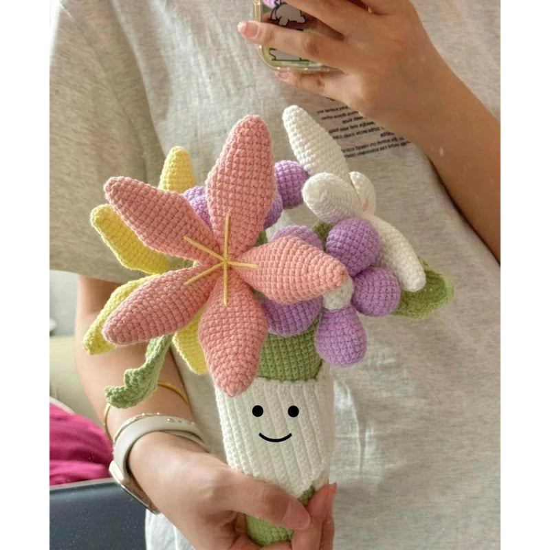 Mini Crochet Plush Bouquet Crochet Pattern