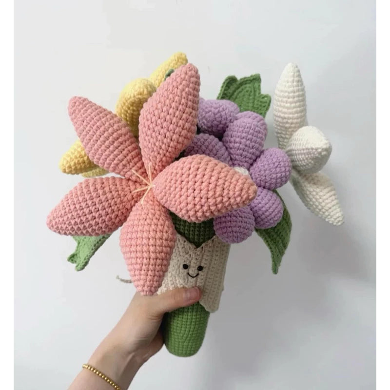Mini Crochet Plush Bouquet Crochet Pattern