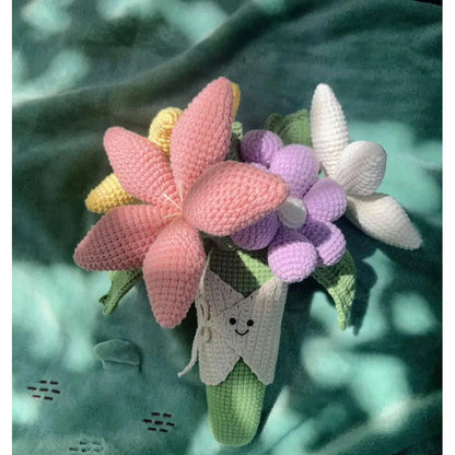Mini Crochet Plush Bouquet Crochet Pattern