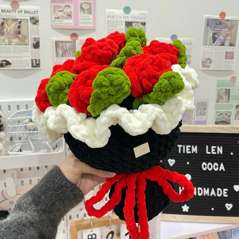 Chunky Rose Bouquet Crochet Pattern