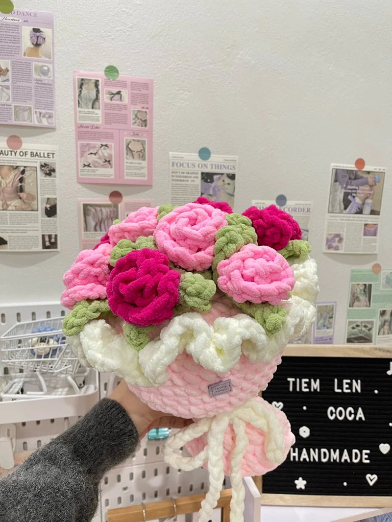 Chunky Rose Bouquet Crochet Pattern
