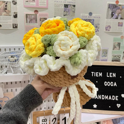 Chunky Rose Bouquet Crochet Pattern