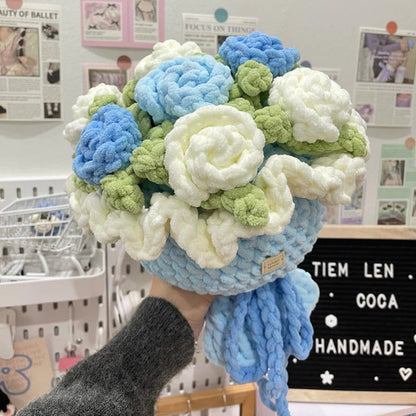 Chunky Rose Bouquet Crochet Pattern