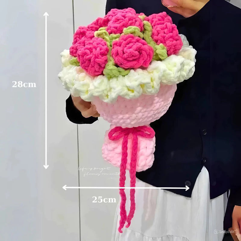 Chunky Rose Bouquet Crochet Pattern