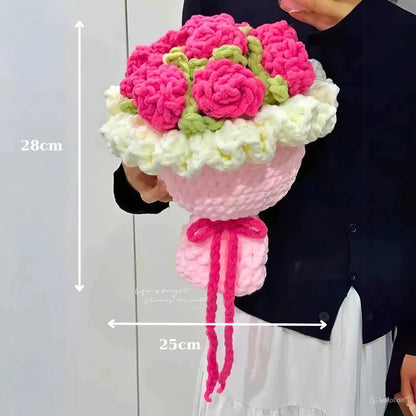 Chunky Rose Bouquet Crochet Pattern