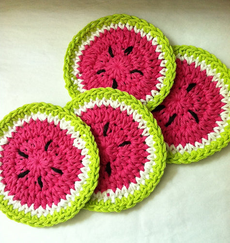Combo 7 in 1 Fruit coasters crochet pattern