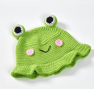 Frog Bucket Hat Crochet Pattern