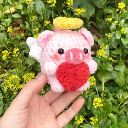 💘 Cupid Piglet Crochet Pattern