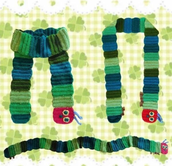 Very Hungry Caterpillar Scarf Crochet Pattern