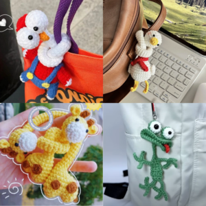 Combo 4 in 1 Itty Bitty Buddies Crochet Pattern