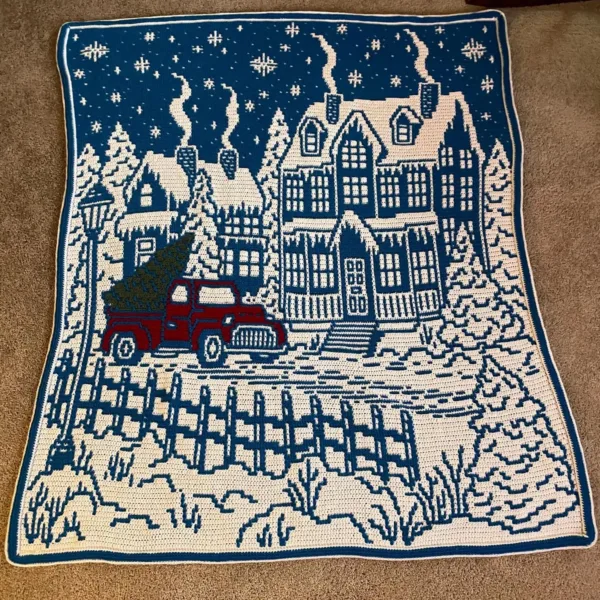 Winter Wonderland Mosaic Blanket Crochet Pattern - Image 2