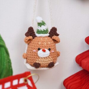 Reindeer on a Swing Crochet Pattern