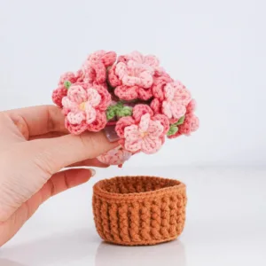 At Peach Blossom Coaster Pot Crochet Pattern