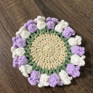 Bell Flower Coaster Crochet Pattern