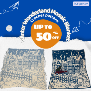 Winter Wonderland Mosaic Blanket Crochet Pattern