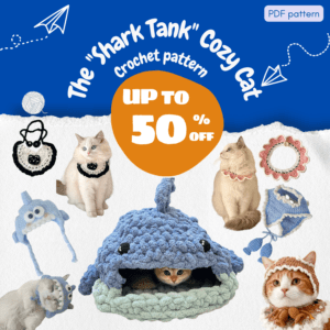 The "Shark Tank" Cozy Cat Crochet Pattern