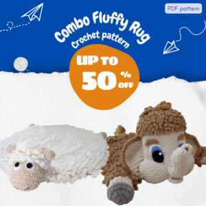 Combo Fluffy Rug Crochet Pattern