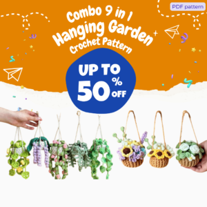 9 in 1 Hanging Garden Crochet Pattern Bundle (PDF)