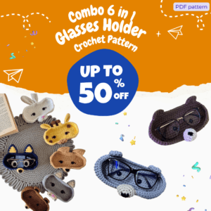 Combo 6 in 1 Glasses Holder Crochet Pattern