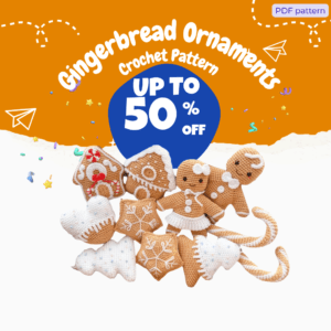 Gingerbread Ornaments Crochet Pattern