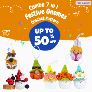 7 in 1 Festive Gnomes Crochet Pattern